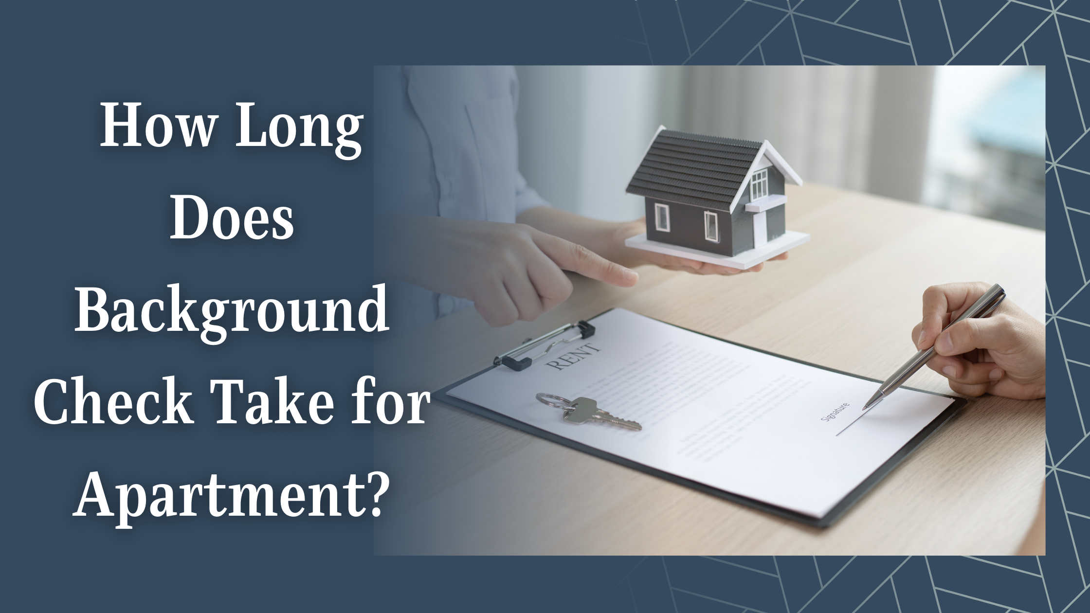 how long does background check take for apartment