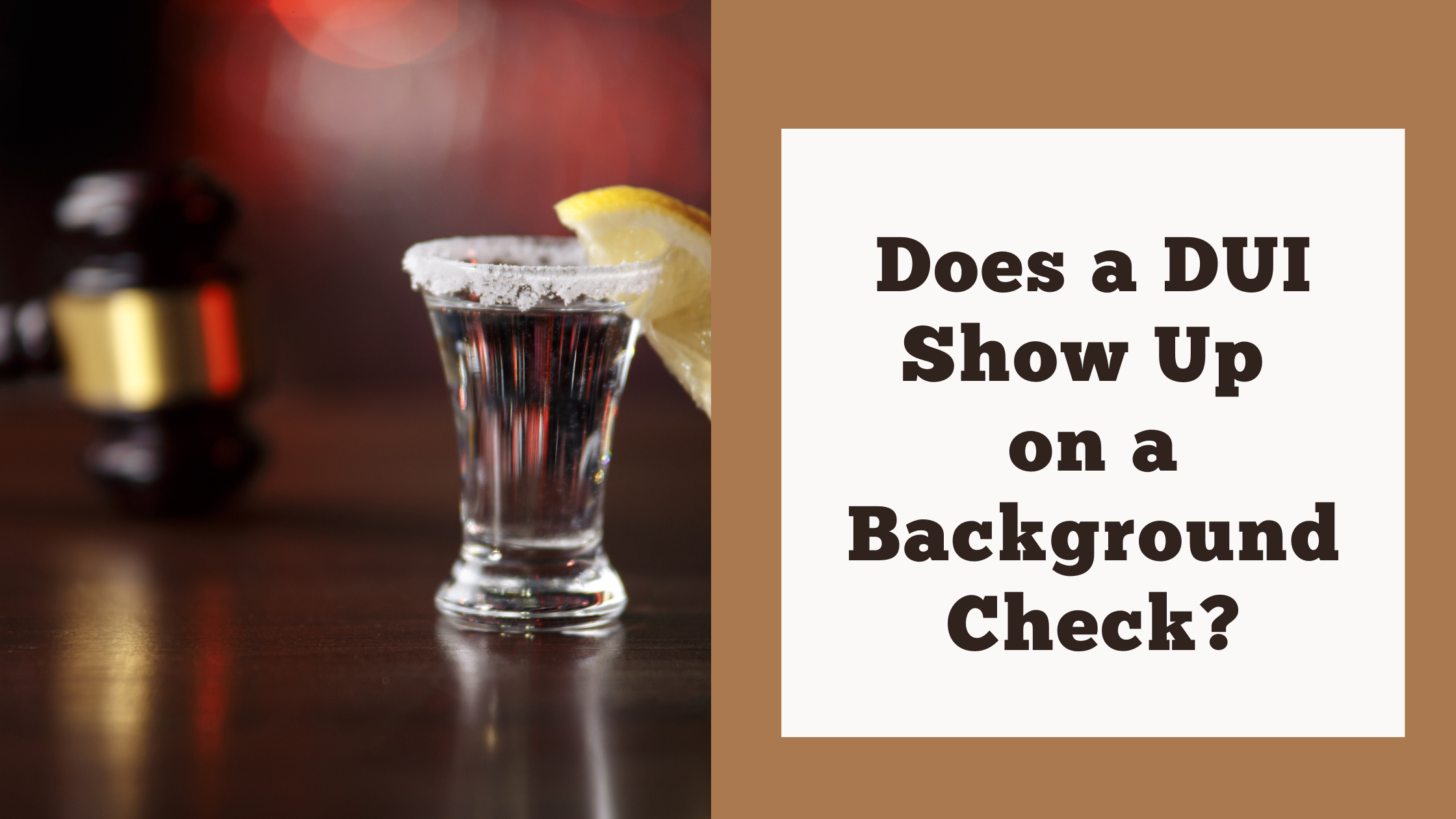 Does a DUI Show Up on a Background Check?