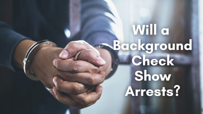 will a background check show arrests